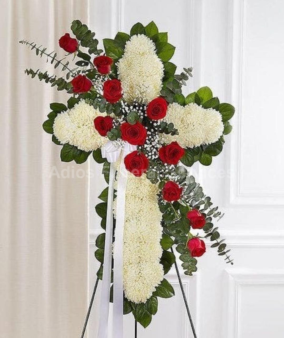 Sacred Cross Floral Design