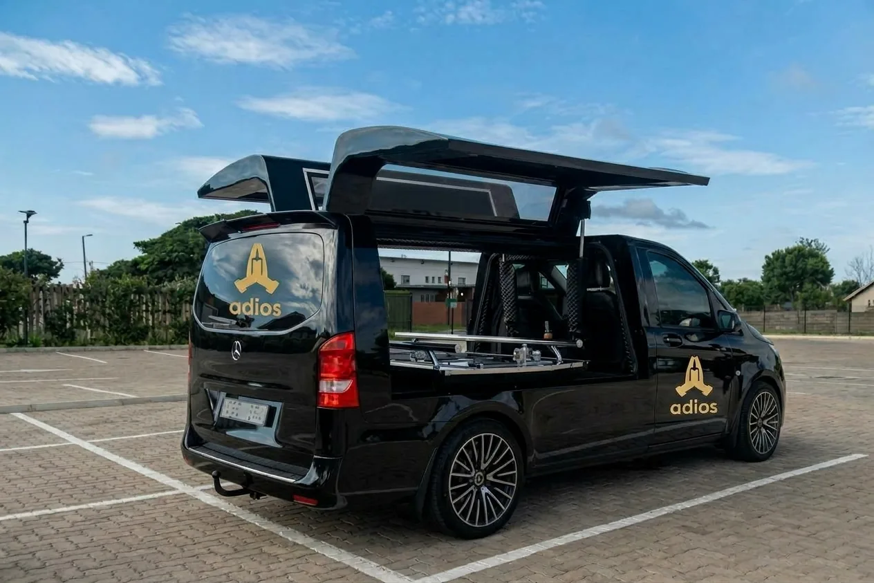 Adios Funeral Services Mercedes-Benz limousine hearse in Nairobi