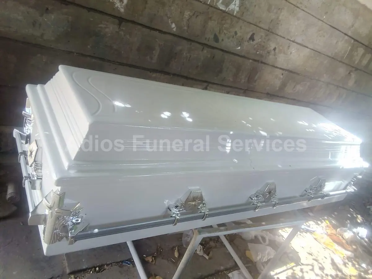 Silver-grey casket